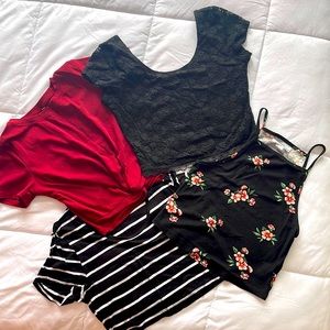 4 crop tops